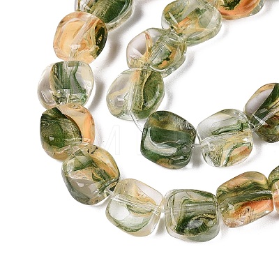 Handmade Lampwork Beads Strands LA-N046-01G-1