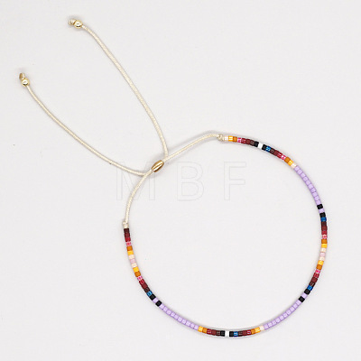 Adjustable Plastic Beaded Slider Bracelets YS6543-6-1
