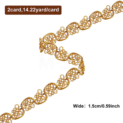13M Filigree Polyester Lace Trim OCOR-WH0082-71A-1