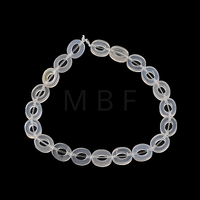 Natural White Agate Beads Strands G-M439-A18-01-1