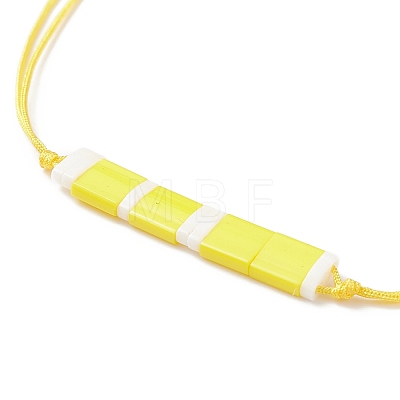 Glass Seed Link Bracelet BJEW-JB08894-01-1