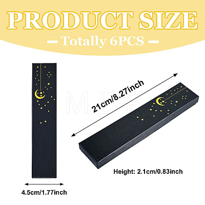 Gold Stamping Moon Printed Cardboard Paper Jewelry Necklace Packaging Boxes CON-TAC0071-004A-1