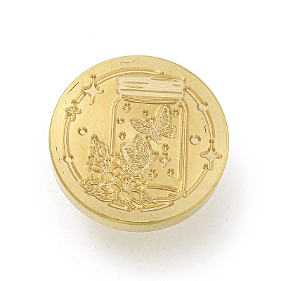 Wax Seal Brass Stamp Head AJEW-G056-02D-1