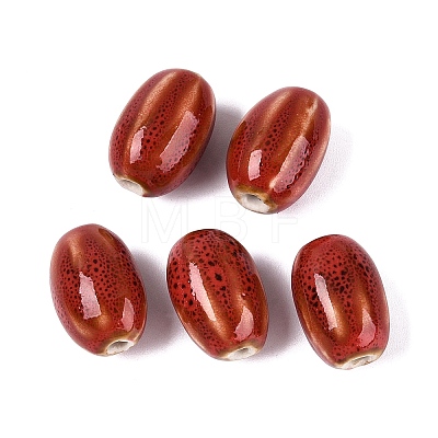 Vintage Handmade Porcelain Beads PORC-Q006-10D-1