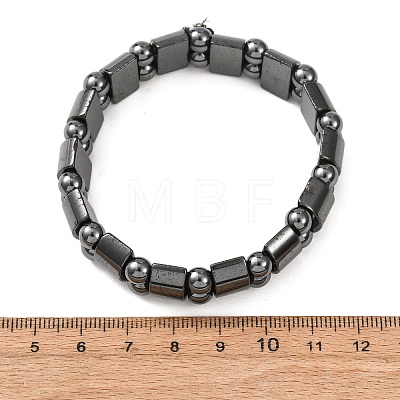 Valentine Day Gifts for Husband Stretchy Magnetic Synthetic Hematite Bracelet IMB005-1