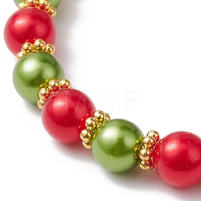 ABS Plastic Imitation Pearl  Stretch Bracelets BJEW-JB10941-1