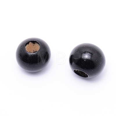 Spray Painted Xanthorroea Wood Beads WOOD-WH0015-23A-1