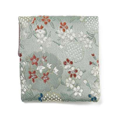 Flower Print Cloth Jewelry Storage Bags ABAG-A009-04B-1