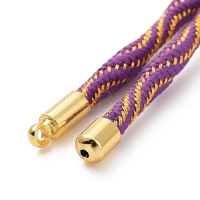 Nylon Cord Silder Bracelets MAK-C003-03G-15-1