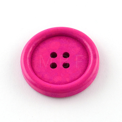 4-Hole Dyed Wood Buttons BUTT-R033-026-1