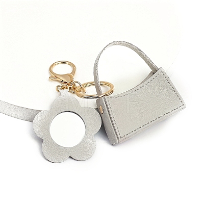 Portable Imitation Leather Bag Keychain PW-WGB9938-02-1