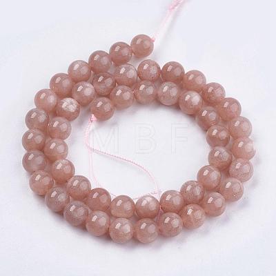 Natural Sunstone Beads Strands G-J157-10mm-07-1