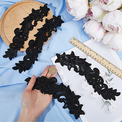 Flower Polyester Computerized Embroidery Sew on Ornament Accessories DIY-WH0308-462A-1