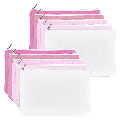 5Pcs 5 Colors Cloth Zipper Jewelry Bag Gift Pouches ABAG-WH0077-11B-1