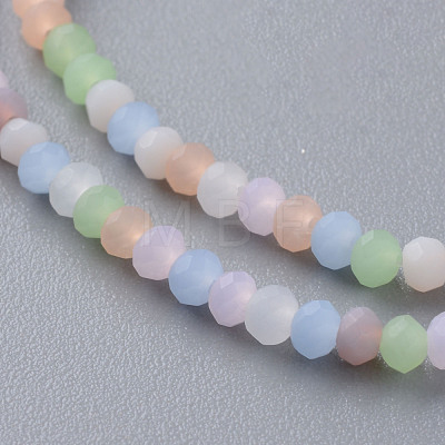 Frosted Glass Beads Strands FGLA-T002-10A-1