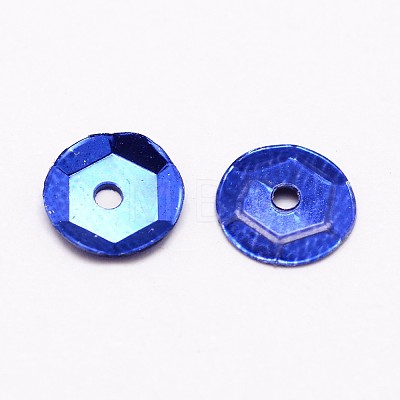 Plastic Paillette Beads X-PVC-A001-6mm-06-1