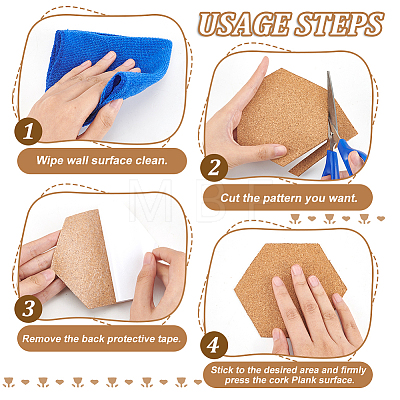 Self Adhesive Cork Strips DIY-WH0488-45A-1