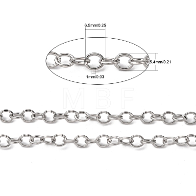 304 Stainless Steel Cable Chains X-CHS-R009-10-1
