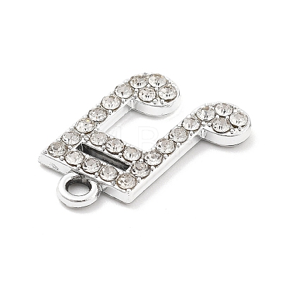 Alloy Rhinestone Pendants FIND-U026-18P-1