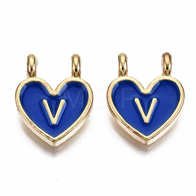 Alloy Enamel Charms ENAM-T012-02V-RS-1