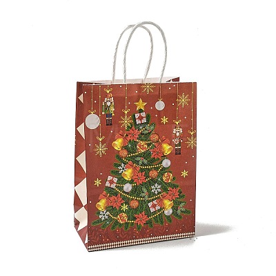 Christmas Nutcracker Kraft Paper Bags ABAG-B006-03C-1