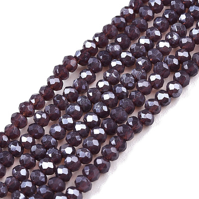 Electroplate Glass Beads Strands EGLA-A044-P1mm-A11-1