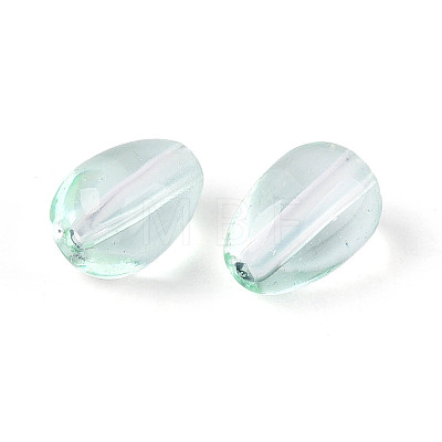 Baking Paint Transparent Glass Beads DGLA-N014-10I-1
