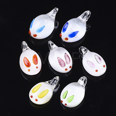 Handmade Lampwork Pendants X-LAMP-N021-002-1