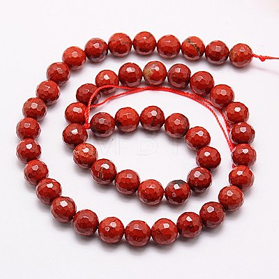 Natural Red Jasper Beads Strands X-G-G542-12mm-15-1