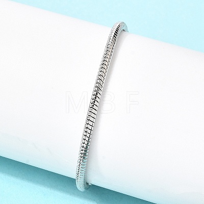 Brass Snake Chain Bracelets for Women BJEW-H639-08P-1