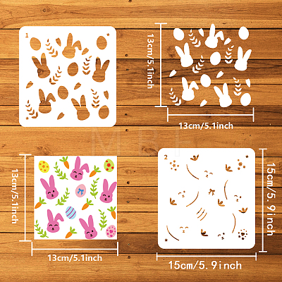 Flower & Ribbon PET Hollow Out Drawing Painting Stencils DIY-WH0394-0125-1