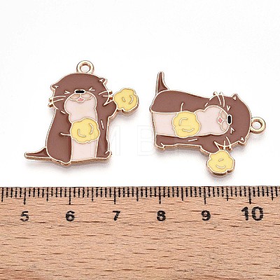 Alloy Enamel Pendants ENAM-T022-02B-02-1