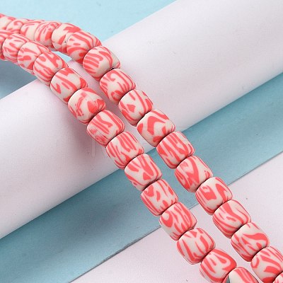 Handmade Polyester Clay Beads Strand X-CLAY-P001-01B-1