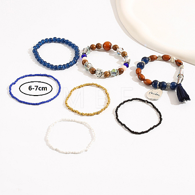 7Pcs 7 Style Stackable Bracelet Sets TX9961-2-1