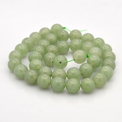 Natural Green Aventurine Round Beads Strands G-N0120-13-8mm-1