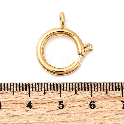 Brass Spring Ring Clasps KK-D407-20G-F-1