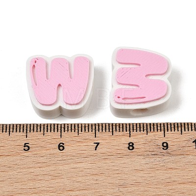 Plastic European Beads PL-CBA02CB-01W-1