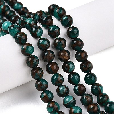 Natural Chalcedony Beads Strands G-S333-8mm-014F-1