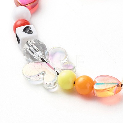 Opaque Acrylic Beads and Eco-Friendly Transparent Acrylic Beads Mobile Straps HJEW-JM00558-1