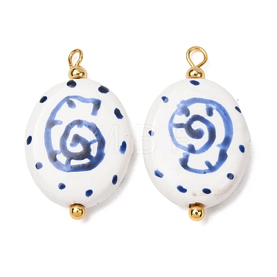 Handmade Porcelain Pendants PR-CBA8966-07G-1