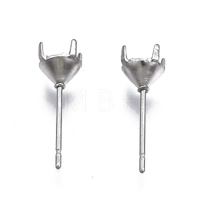316 Surgical Stainless Steel Stud Earring Setting X-STAS-S117-023B-1