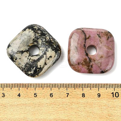 Natural Rhodonite Pendants GG-D003-B02-08-1