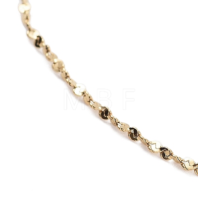 Ion Plating(IP) Adjustable 304 Stainless Steel Serpentine Chain Necklaces NJEW-K270-04G-1