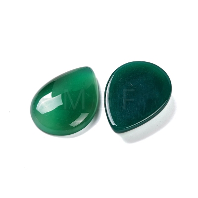 Natural Green Onyx Agate(Dyed & Heated) Cabochons G-B085-03B-09-1