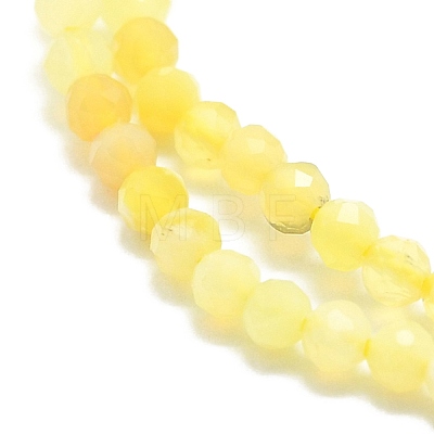 Natural Yellow Opal Beads Strands G-P457-A01-18-1