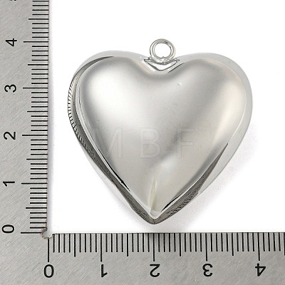 Heart Brass Pendants KK-N254-98P-1