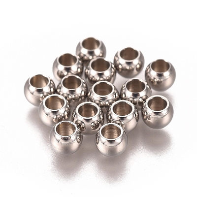 201 Stainless Steel Spacer Beads STAS-I137-01H-P-1