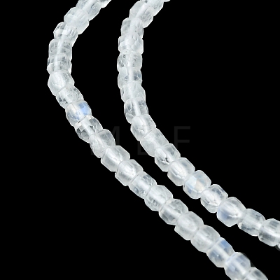 Natural Rainbow Moonstone Beads Strands G-F748-Z01-01-1
