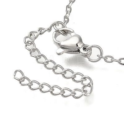 304 Stainless Steel Cable Chain Necklaces NJEW-H040-19P-1