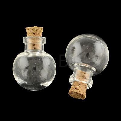 Round Glass Bottle for Bead Containers AJEW-R045-01-1